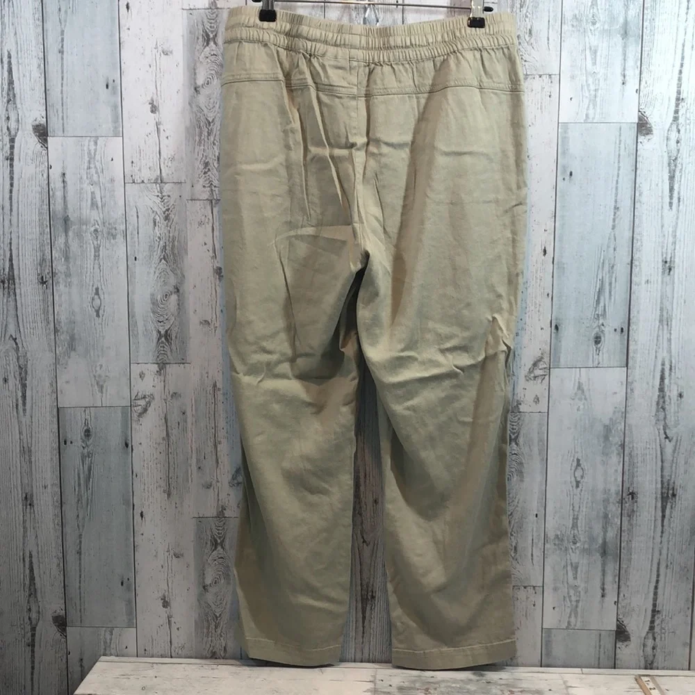 32 Degrees Cool Linen Blend Pull On Ankle Pants Large - Picture 3 of 9